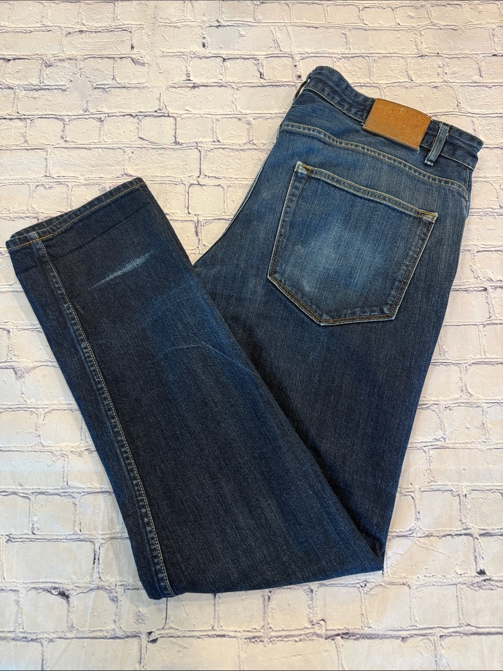 Railcar Finegoods Monrovia Slim Straight Men's Selvedge Denim Jeans 38x32